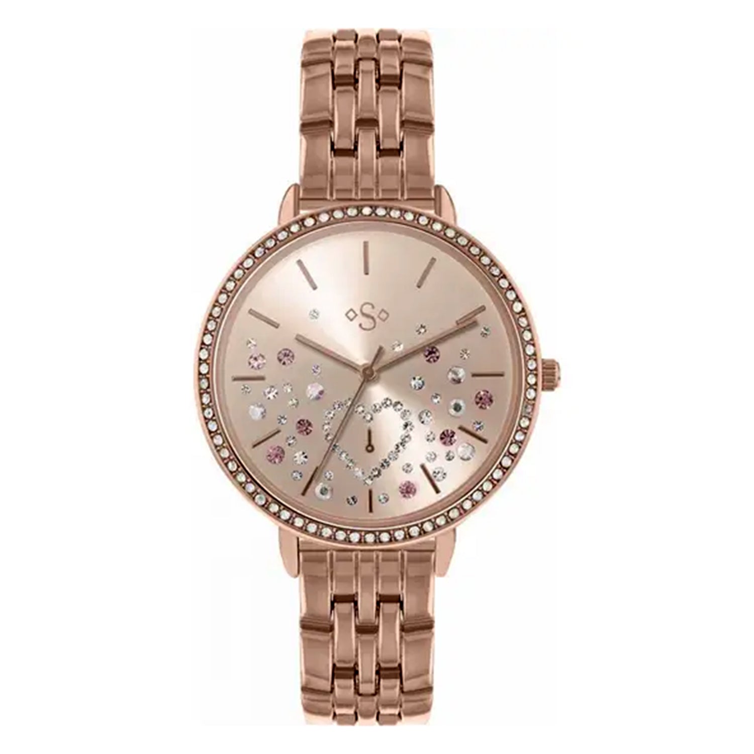 Spirit Quartz Womens Watch with a Rose Gold Tone Stainless Steel Chain Strap ASPL118A_8721303