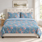 Bliss & Beyond Patterned Comforter and Duvet (Size 200x1 cm) - Blue_8721910_3