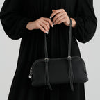 Leather Patterned Tote Bag (Size 32x11x17 cm) - Black_8723515_2