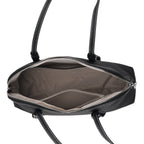 Leather Patterned Tote Bag (Size 32x11x17 cm) - Black_8723515_4