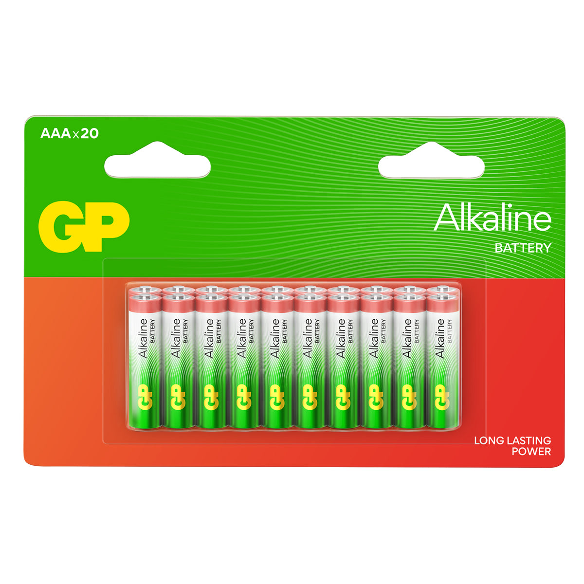 Pack of 20 GP Red Long Lasting Alkaline Batteries (AAA)_8723687