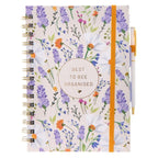 Floral Spiral Organiser & Pen - White_8724874