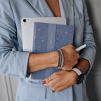 Weekly Desk Planner Notebook with Sticky Notes & Post-It Tabs Set - Blue_8724879_2