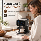 Bliss & Beyond 20-Bar Espresso & Cappuccino Coffee Machine with Touch Screen & Milk Frother - UK Plug (CM3171)_8734898_2