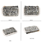 Patterned Tote Bag (Size 39x29x12 cm) - Silver_8735596_5