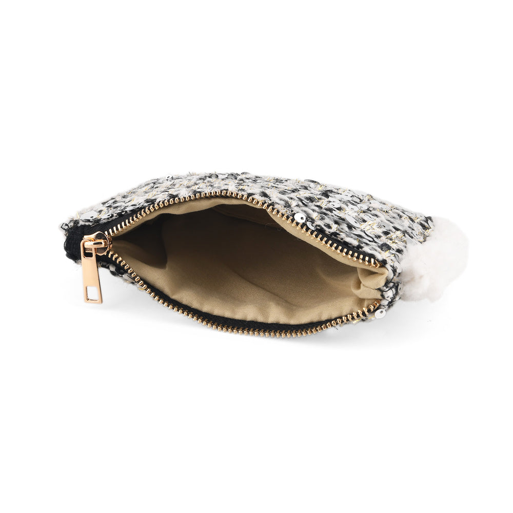 Patterned Tote Bag (Size 39x29x12 cm) - Silver_8735596_6
