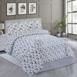 IW Special Microfiber Bedding Set - Grey White