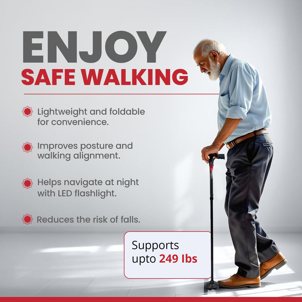 LIVMORE Walking Stick (Size - One Size) - black_8738483_2