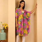 & Maisi  Cover Up and Sarong (Size - One Size) - Pink Yellow_8740743_4