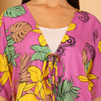 & Maisi  Cover Up and Sarong (Size - One Size) - Pink Yellow_8740743_5