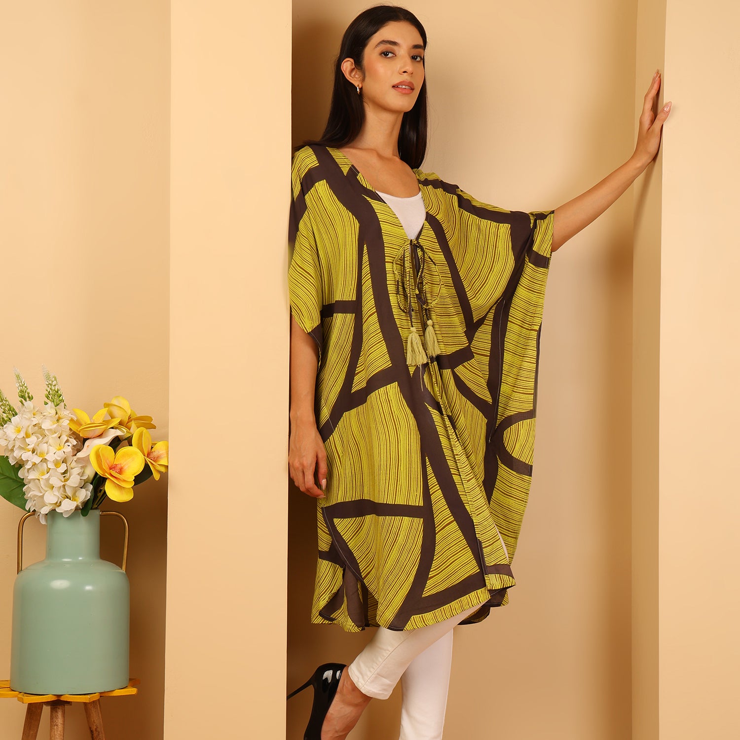 & Maisi  Cover Up and Sarong (Size - One Size) - Green_8740744_4