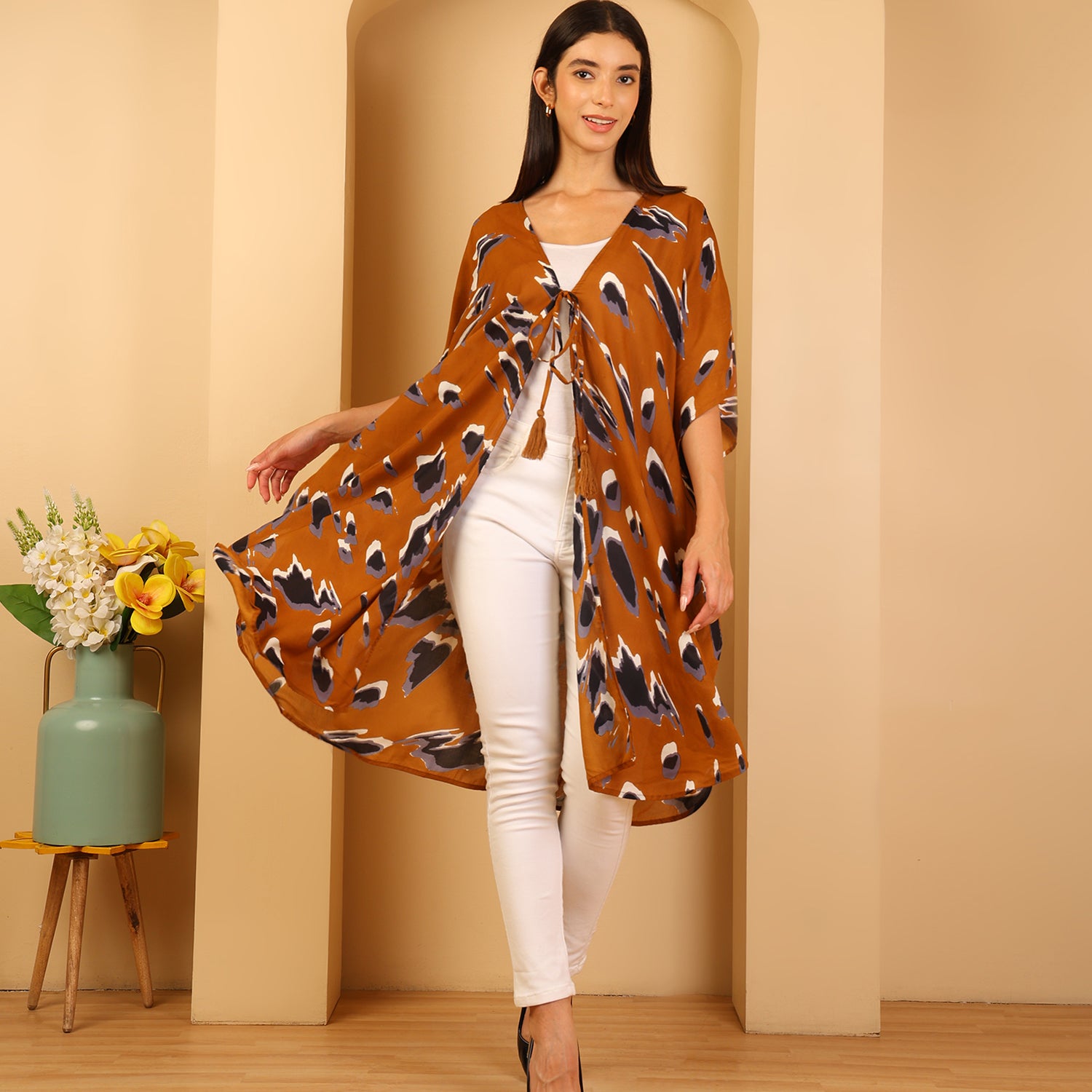 & Maisi  Cover Up and Sarong (Size - One Size) - Orange_8740745