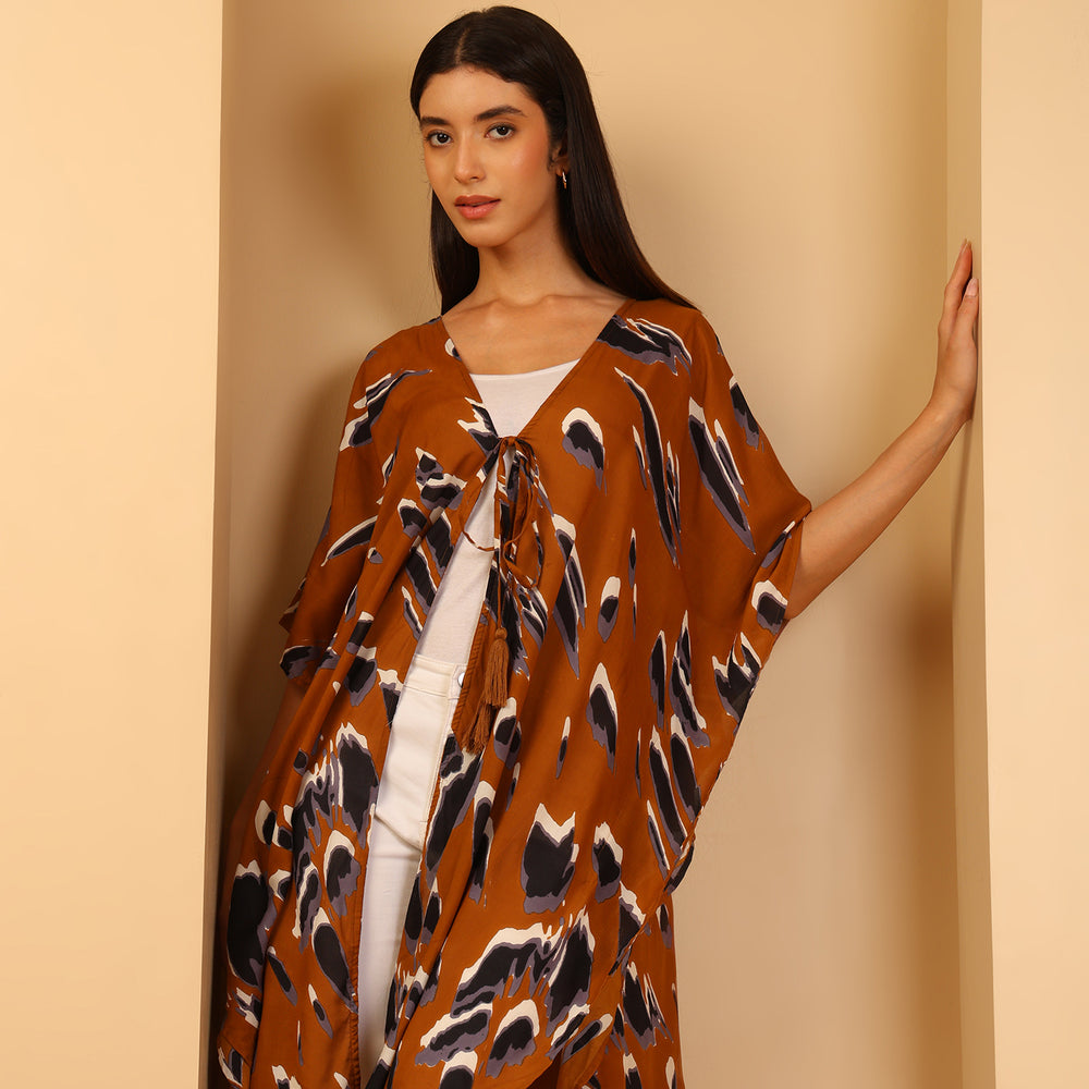 & Maisi  Cover Up and Sarong (Size - One Size) - Orange_8740745_3