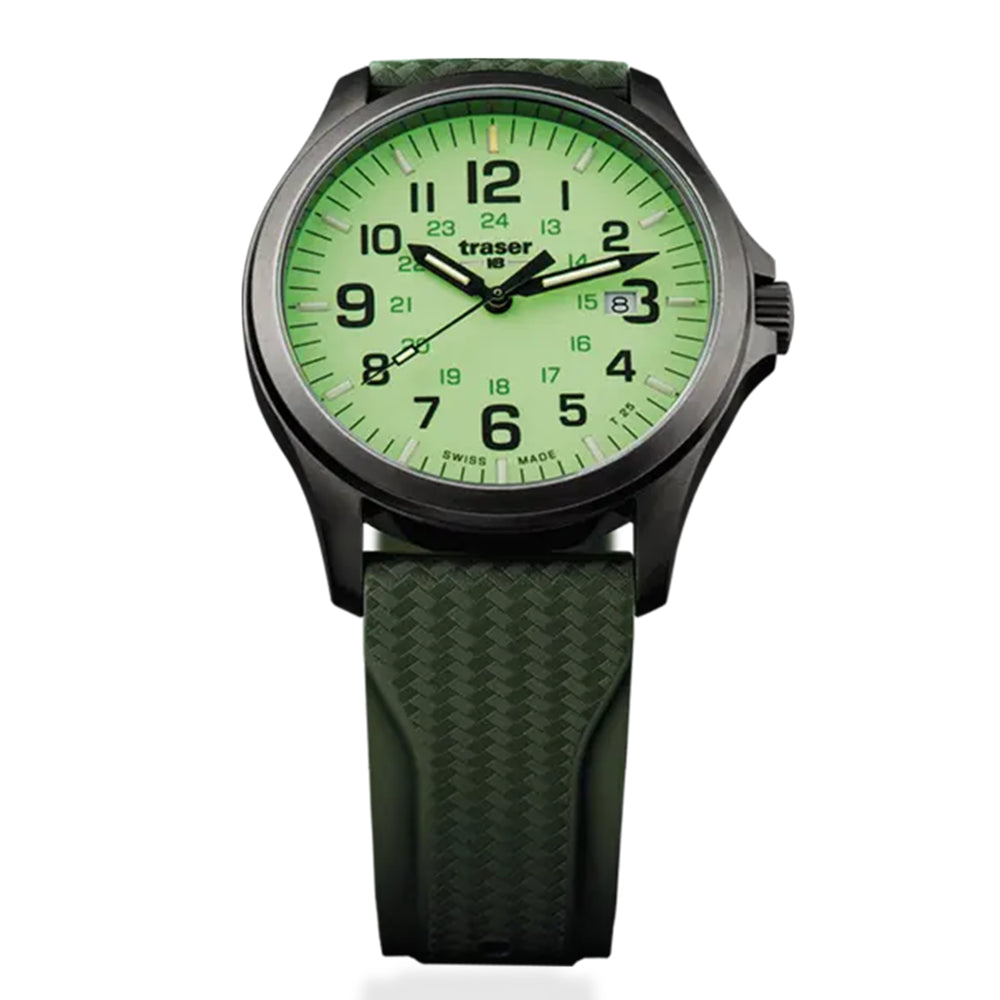Traser Swiss Quartz Mens Watch in Stainless Steel - Black_8741435_2