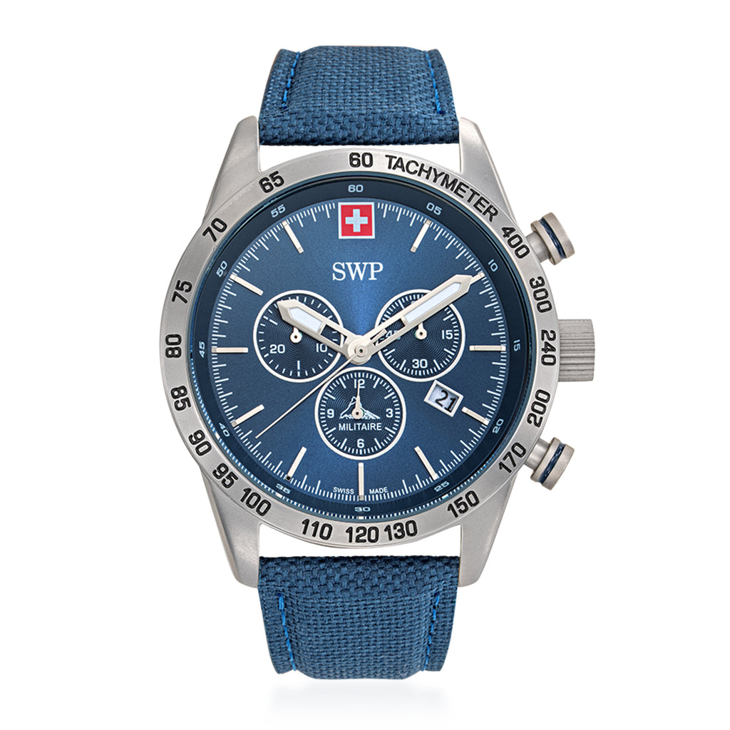 Swiss Military Swiss Mens Watch in Stainless Steel - Black_8741542_2