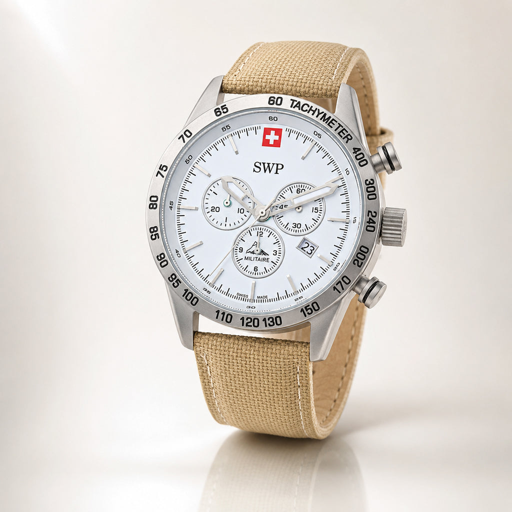 Swiss Military Swiss Mens Watch in Stainless Steel - Black_8741543