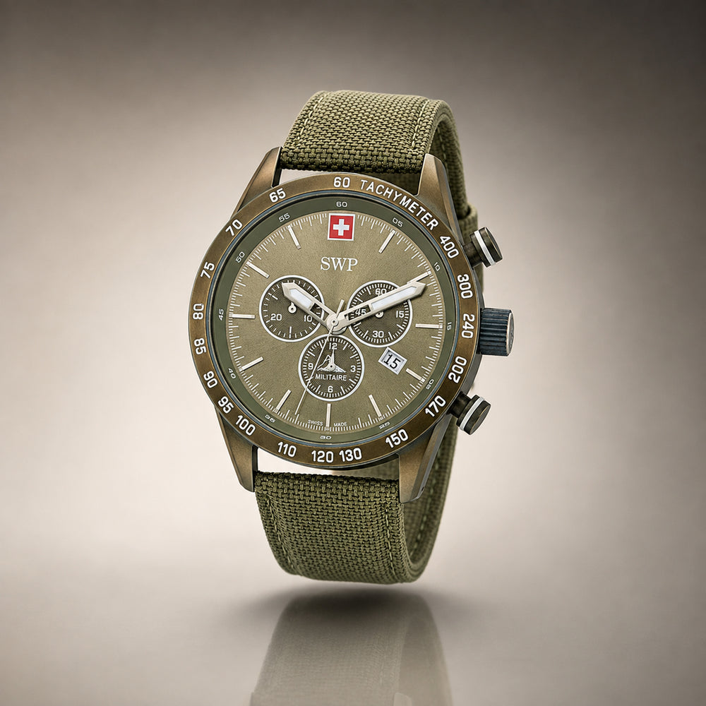 Swiss Military Swiss Mens Watch in Stainless Steel - Black_8741545
