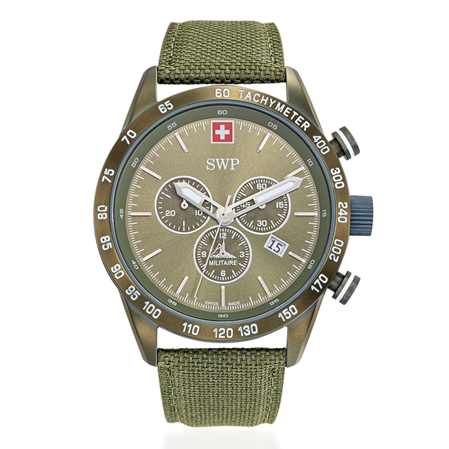 Swiss Military Swiss Mens Watch in Stainless Steel - Black_8741545
