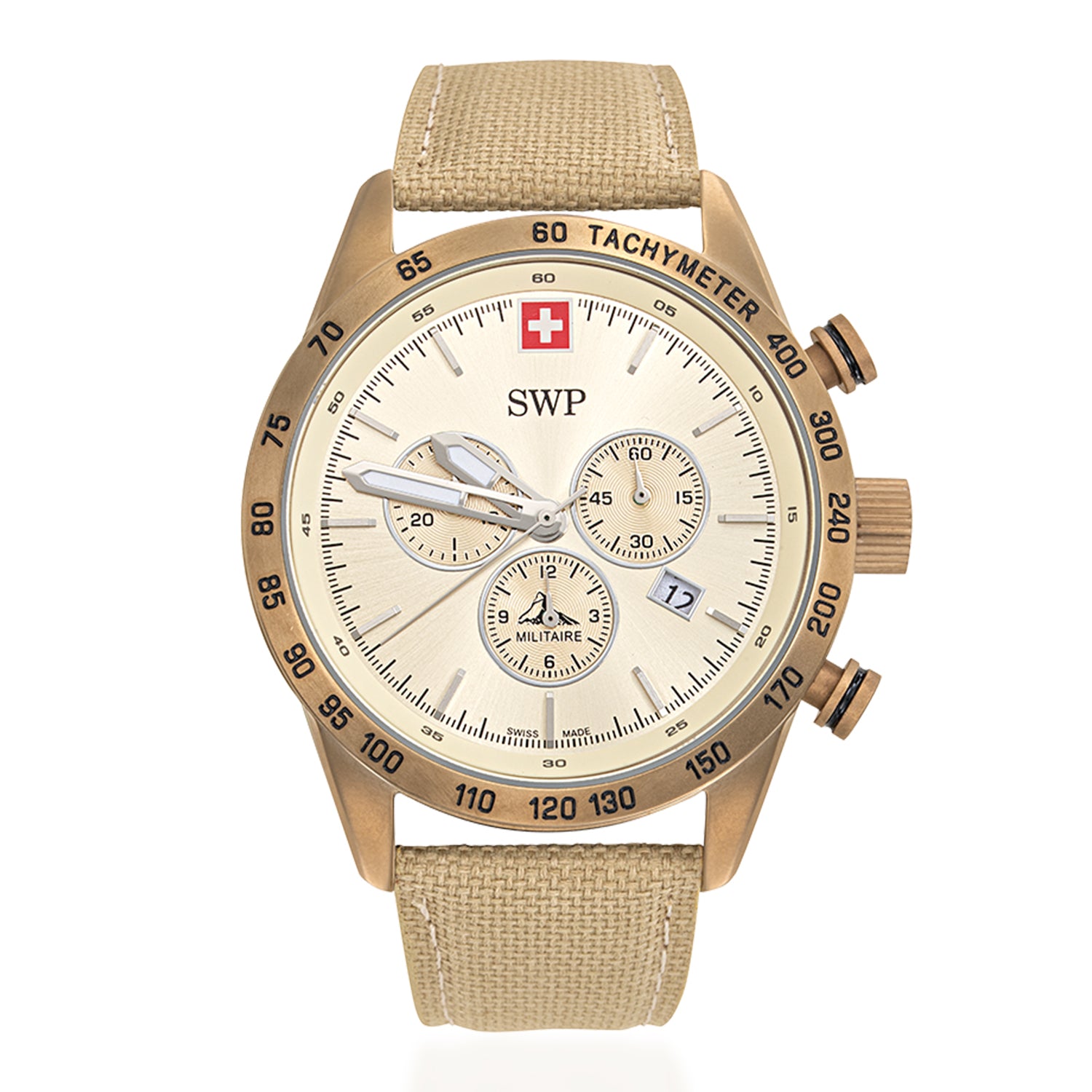 Swiss Military Swiss Mens Watch in Stainless Steel - Black_8741546