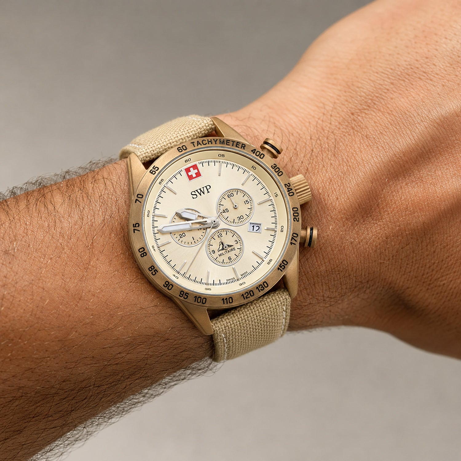 Swiss Military Swiss Mens Watch in Stainless Steel - White_8741546_1