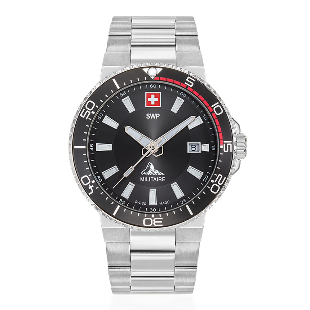 Swiss Military Swiss Mens Watch in Stainless Steel - Silver_8741558_2
