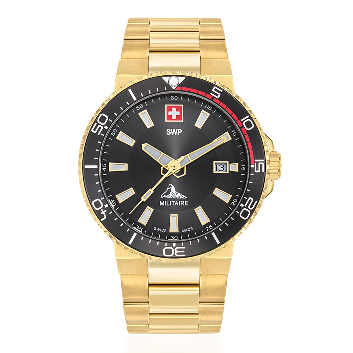 Swiss Military Swiss Mens Watch in Stainless Steel - Silver_8741567
