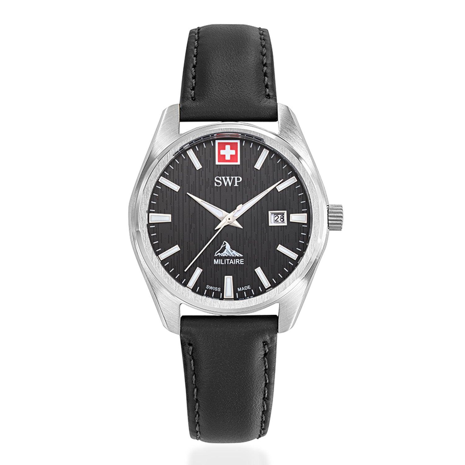 Swiss Military Swiss Mens Watch in Stainless Steel - Silver_8741584