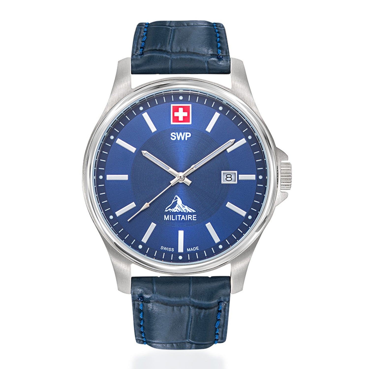 Swiss Military Swiss Mens Watch in Stainless Steel - Silver_8741622