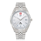Swiss Military Swiss Mens Watch in Stainless Steel - Silver_8741653