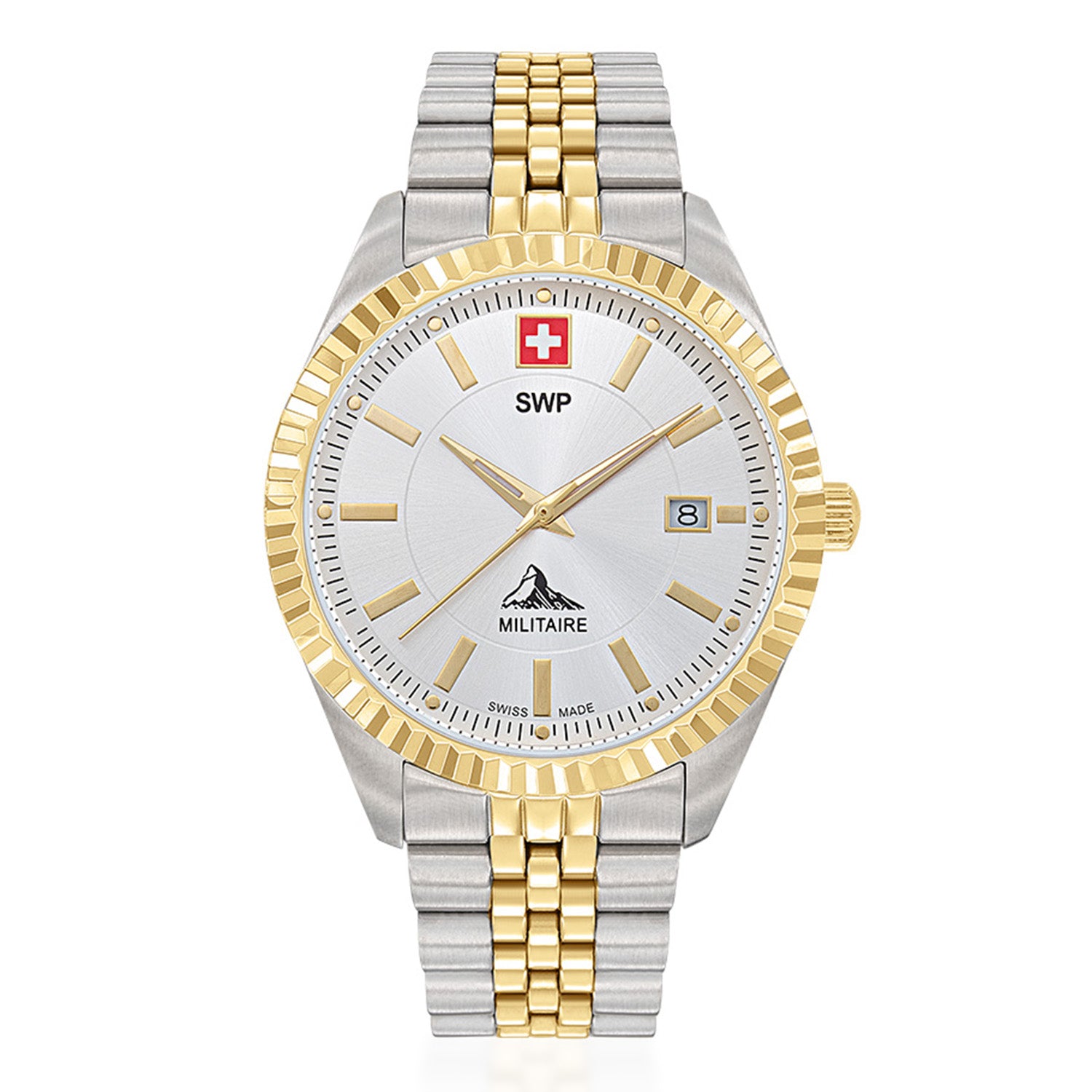 Swiss Military Swiss Mens Watch in Stainless Steel - Silver_8741670