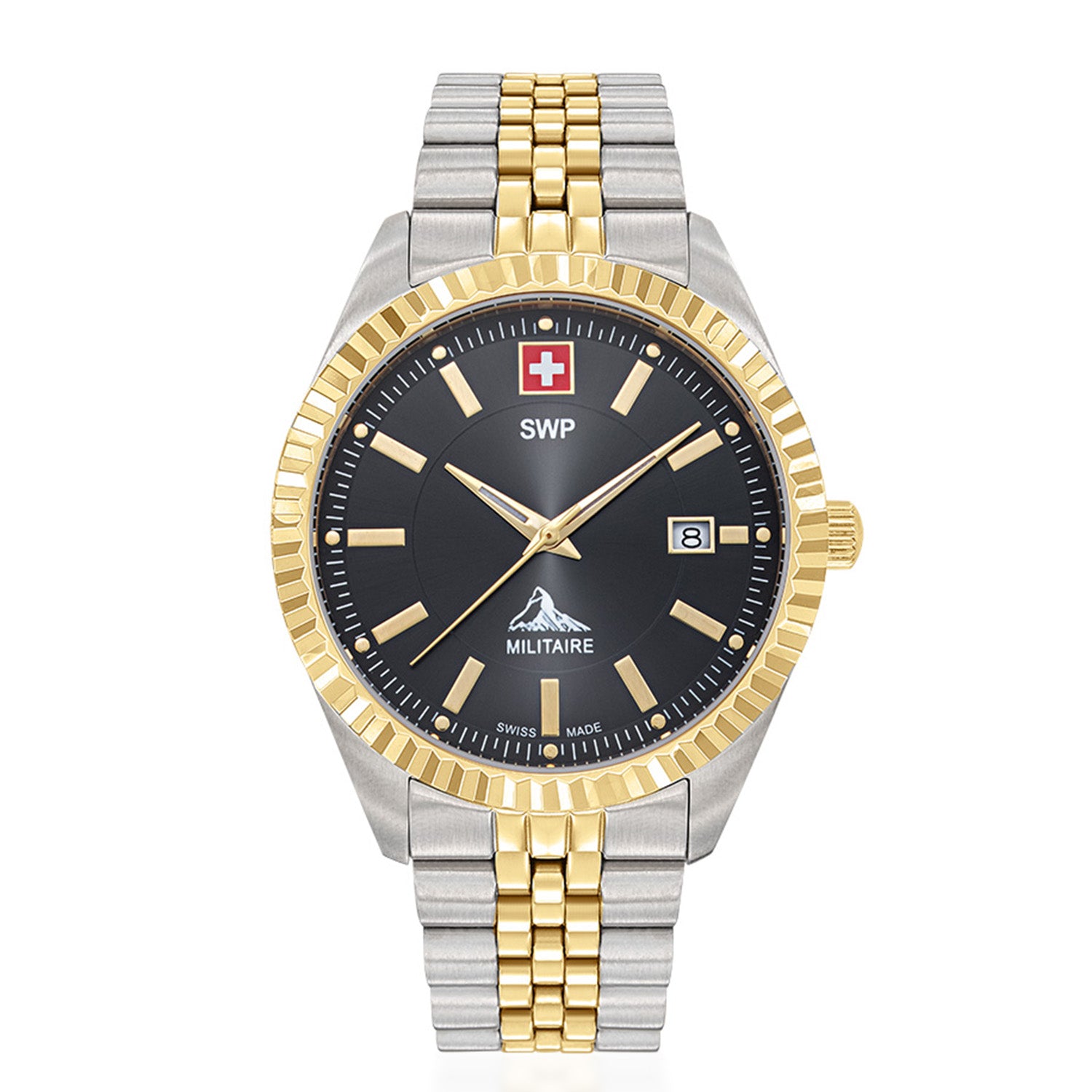 Swiss Military Swiss Mens Watch in Stainless Steel - Silver_8741671