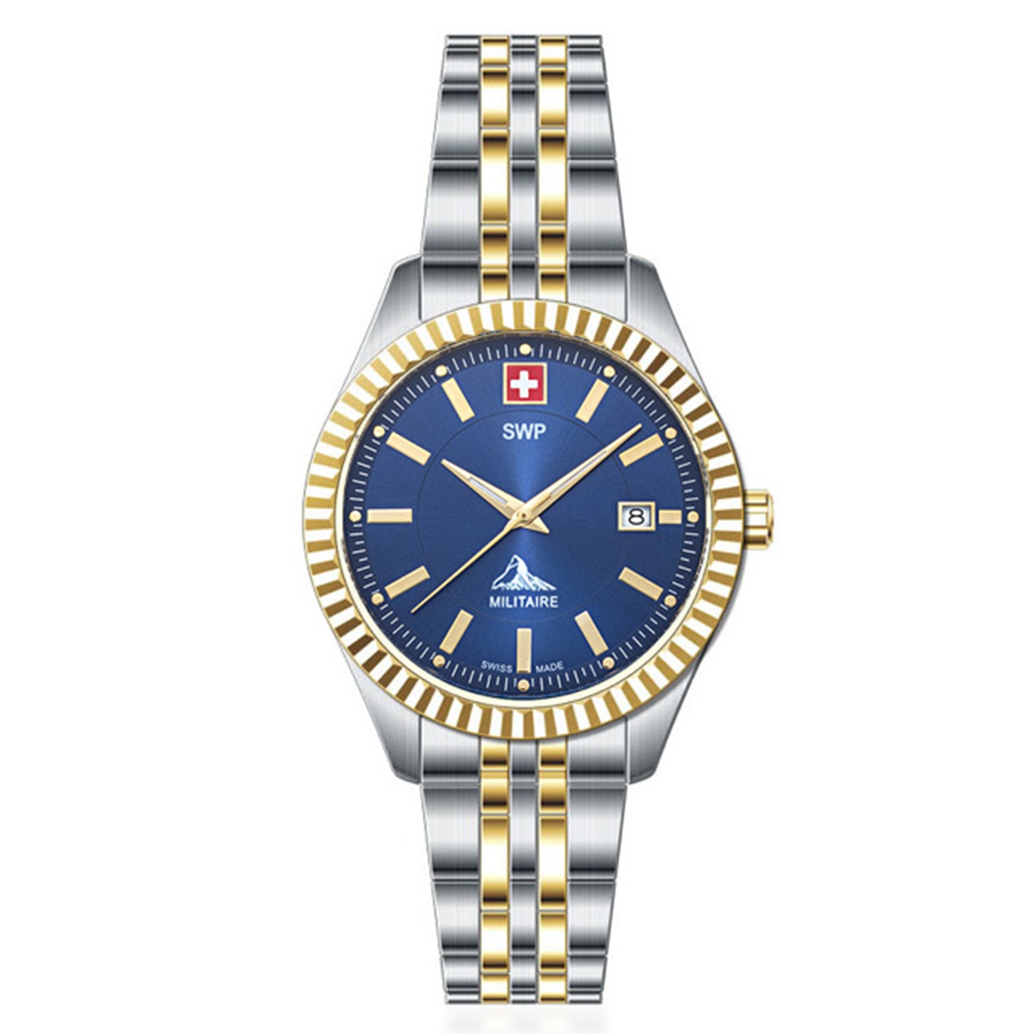 Swiss Military Swiss Mens Watch in Stainless Steel - Silver_8741676