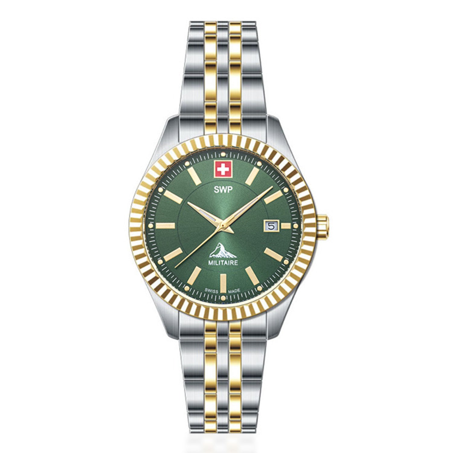 Swiss Military Swiss Mens Watch in Stainless Steel - Silver_8741677
