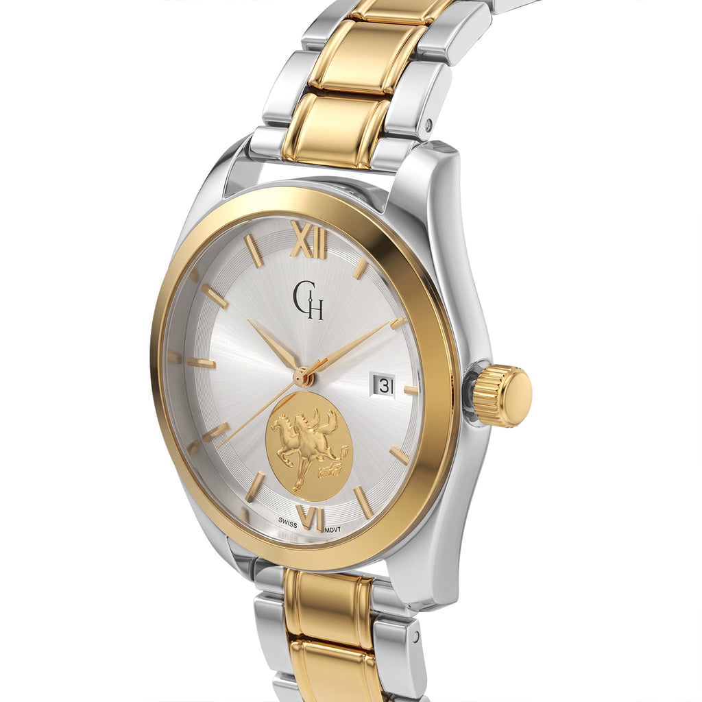 CROWNE & HOLT Watch Pure White Stainless Steel Wt.120.19 Gms_8772726_2