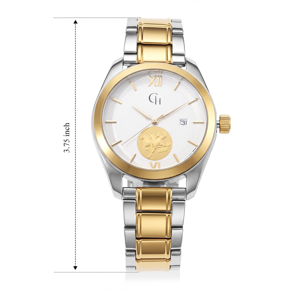 CROWNE & HOLT Watch Pure White Stainless Steel Wt.120.19 Gms_8772726_6