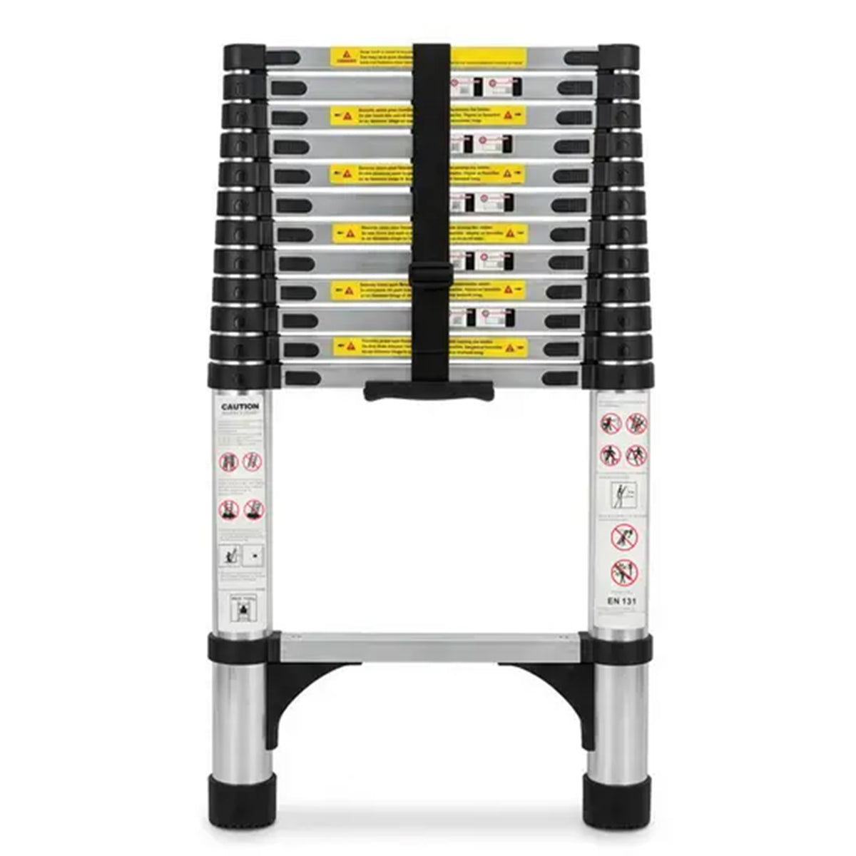 Heavy-Duty 3.8m Telescopic Ladder – 150kg Capacity