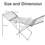 Electric Heated Clothes Drying Rack Non Corrosive Made from Lightweight Durable Aluminium Foldable Design Easy to Store UK Mains Plug_8802299_4