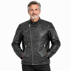 Valissiere Sheepskin Leather Jacket (Size - Large) - Black_8803653