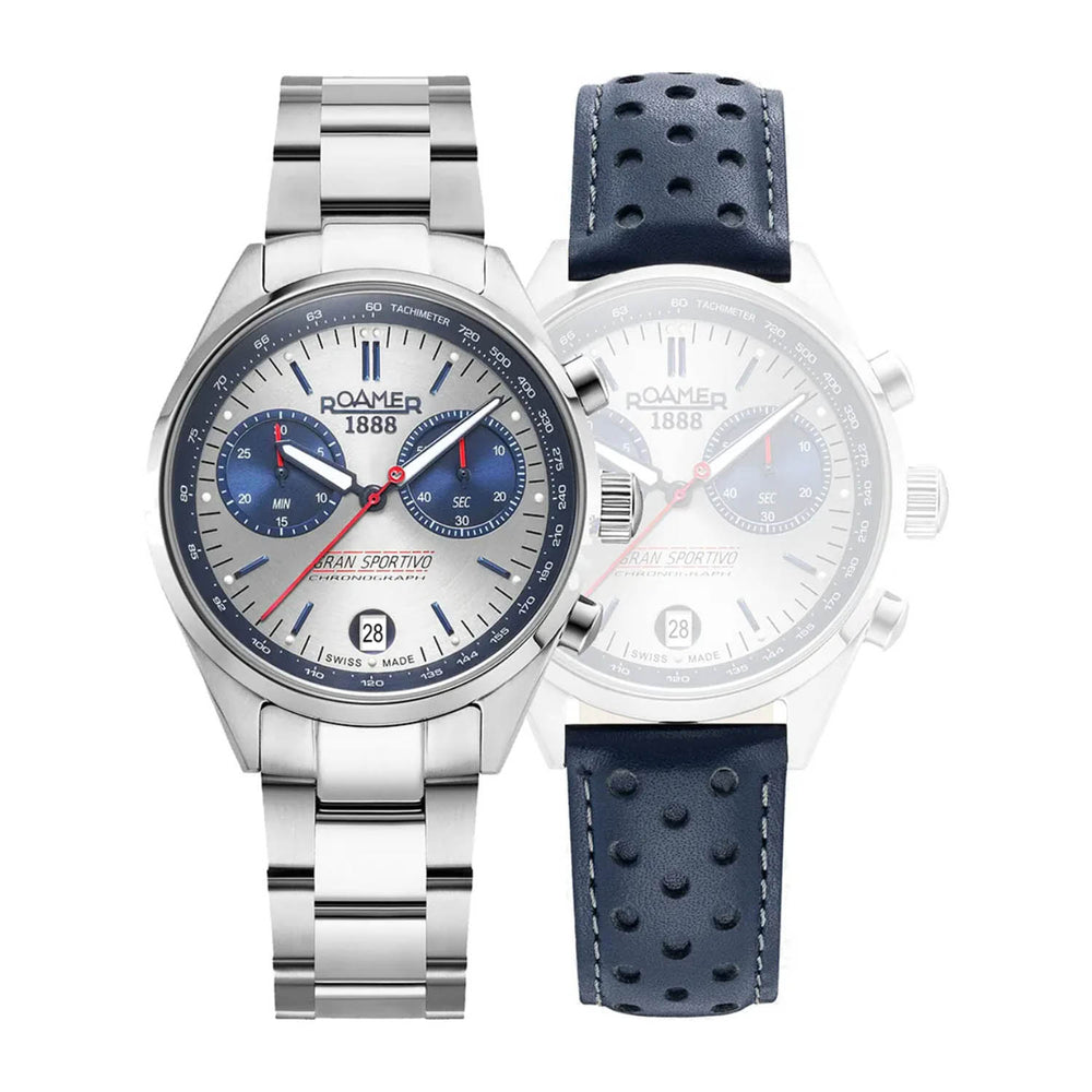 Roamer Quartz Mens Watch in Stainless Steel - Silver_8807711