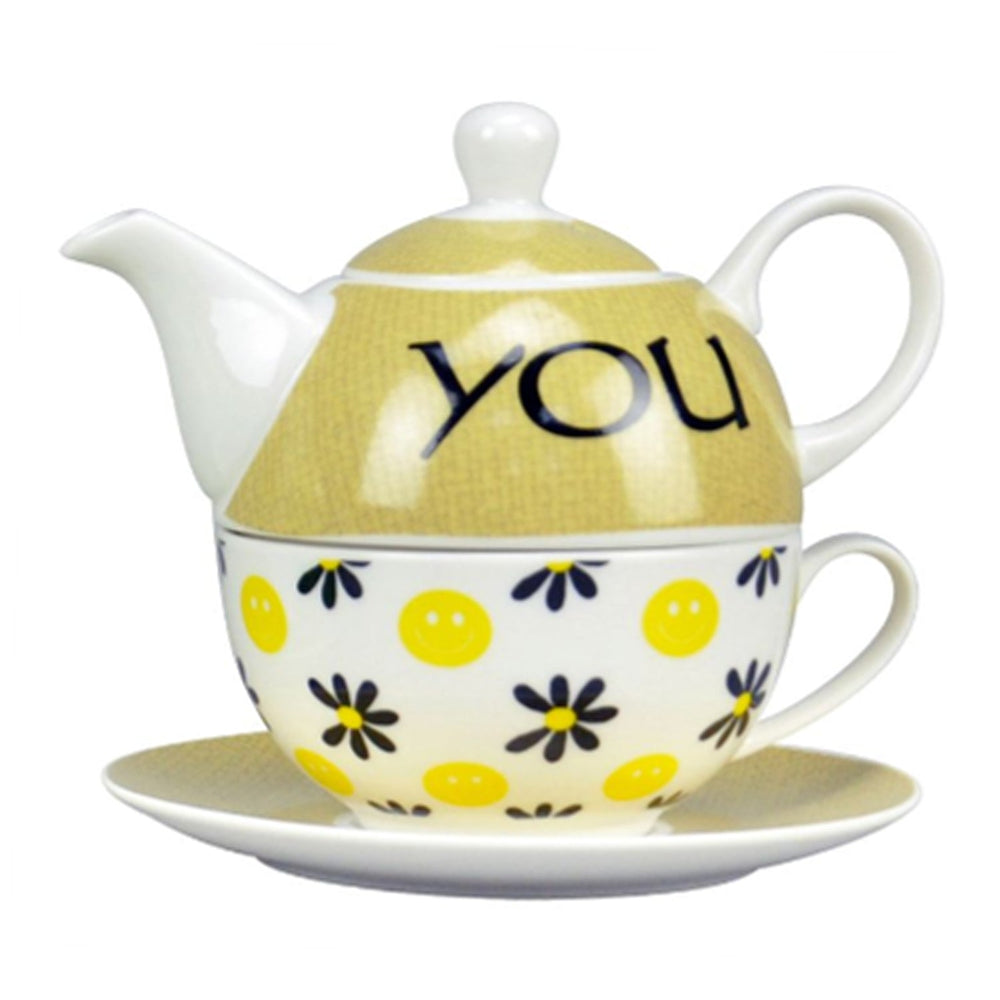 Jameson & Tailor Porcelain Tea for One Set with 380ml Teapot & 220ml Cup
