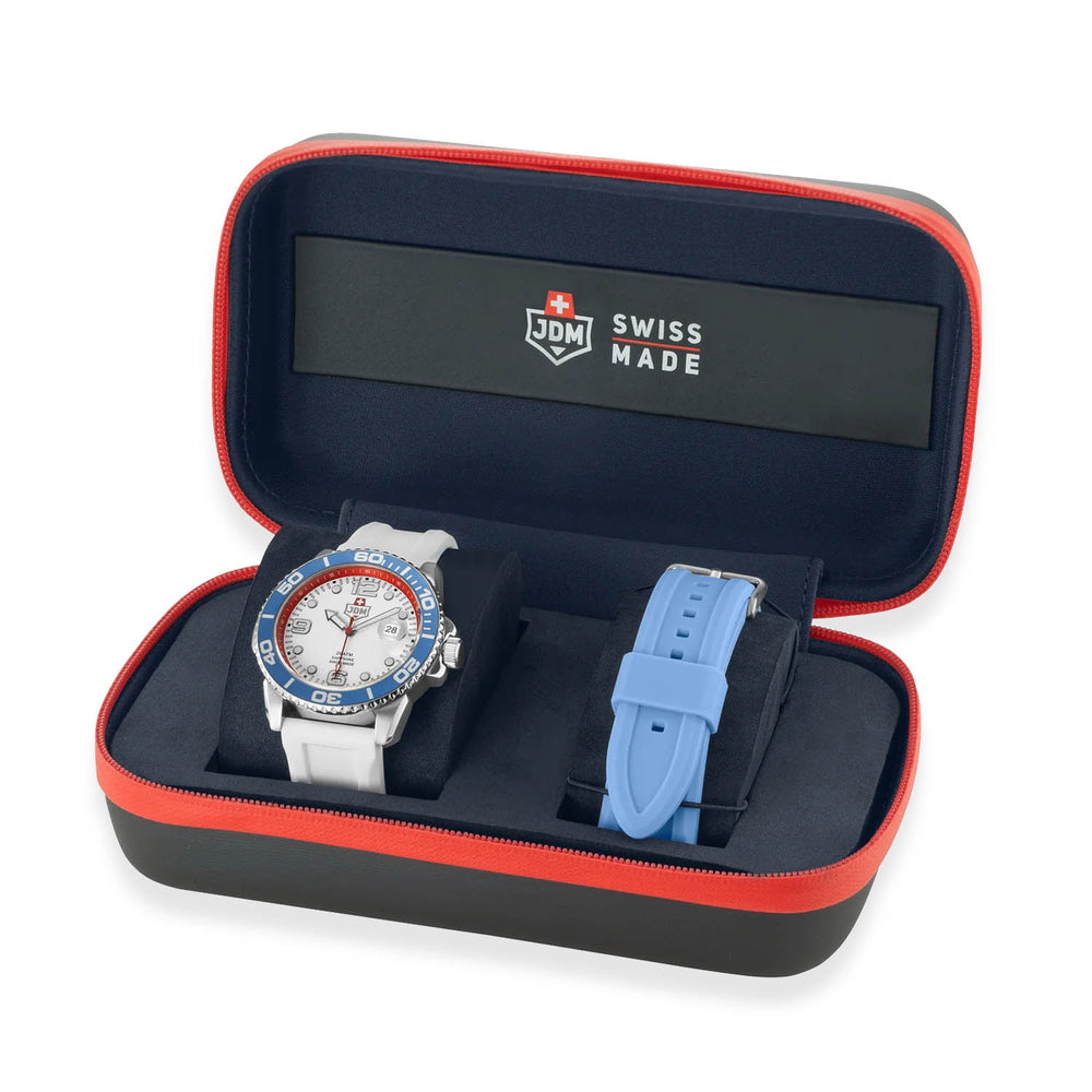 JDM Military Swiss Mens Watch in Stainless Steel - Blue_8808139_1