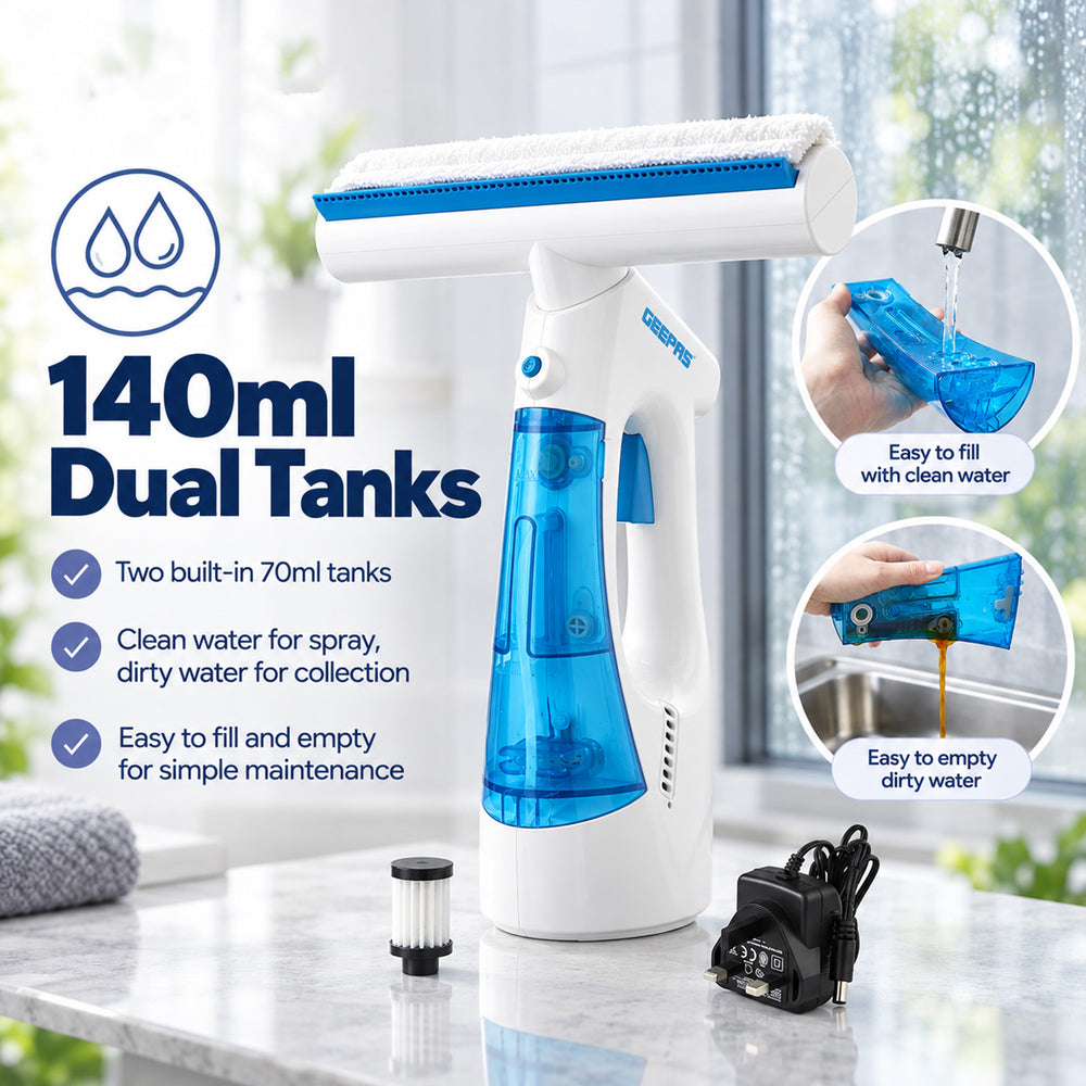 Cordless Window Vacuum Cleaner- 3.7, 140ML capacity_8818045_2