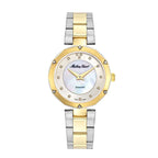 Women Mathey Tissot Molly  Watch with a White Dial and a Gold  Stainless Steel Strap in a    Case with 5 ATM of water resistance._8825235