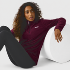 Regatta Womens Lightweight Brushed Half-Zip Fleece (Size 16) - Purple_8825250_3