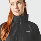 Regatta Womens Waterproof & Windproof Jacket With Hood, Adjustable Cuffs & Adjustable Shockcord (Size 16) - Black_8825826_5