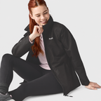 Regatta Womens Waterproof & Windproof Jacket With Hood, Adjustable Cuffs & Adjustable Shockcord (Size 20) - Black_8825853_2