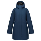 Regatta Womens Waterproof Insulated Jacket With Fleece-Lined Hood & Adjstable Shockcord Waist (Size 12) - Blue_8825879