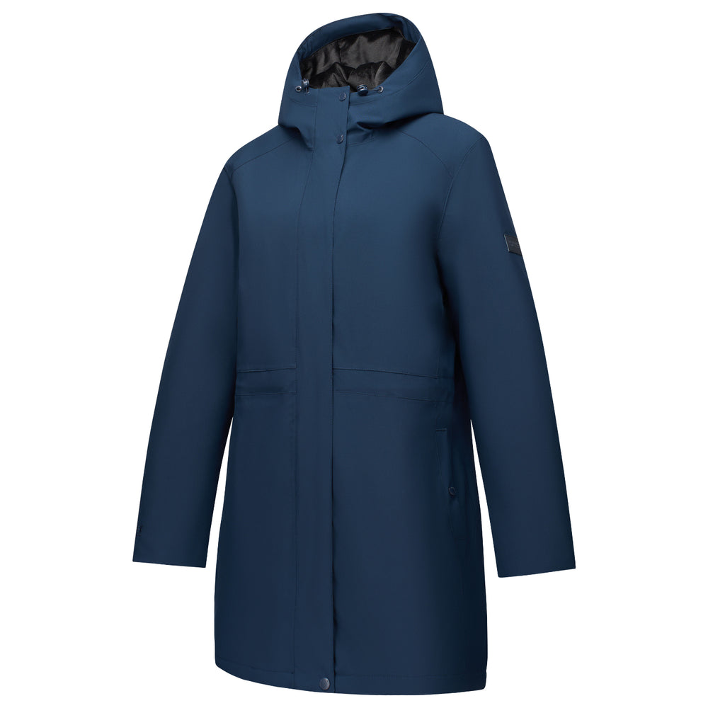 Regatta Womens Waterproof Insulated Jacket With Fleece-Lined Hood & Adjstable Shockcord Waist (Size 12) - Blue_8825879_10