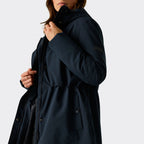 Regatta Womens Waterproof Insulated Jacket With Fleece-Lined Hood & Adjstable Shockcord Waist (Size 12) - Blue_8825879_4