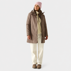 Regatta Womens Waterproof Insulated Jacket With Fleece-Lined Hood & Adjstable Shockcord Waist (Size 18) - Brown_8825888_6
